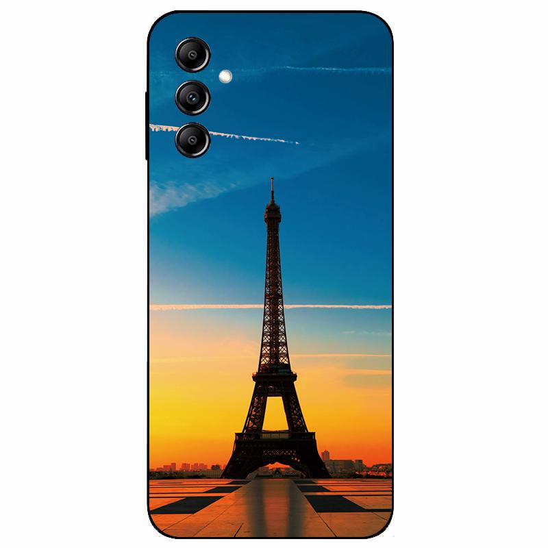 Для Samsung A14 4G A 14 M14 5G Чехол Расписной ТПУ Мягкий Силикон Черный Funda для Samsung Galaxy A14 A145F Бампер GalaxyA14 M 14 Сумка