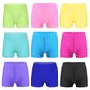 Girls Gymnastics Shorts Solid Color Dance Tumbling Athletic Short