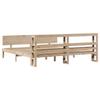Bed Frame with Headboard without Mattress 200x200 cm