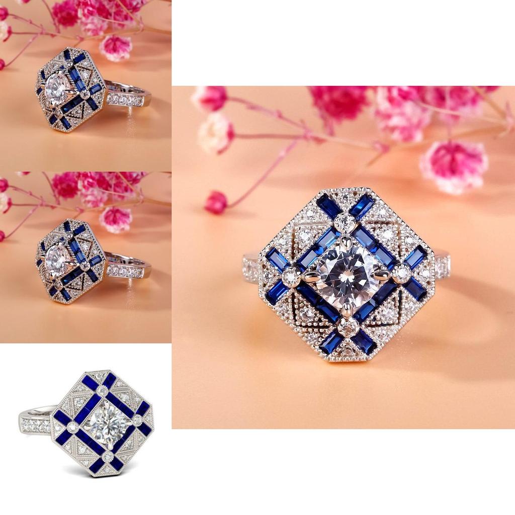 Изысканные женские украшения из белого золота с цирконами, обручальные кольца для особых случаев