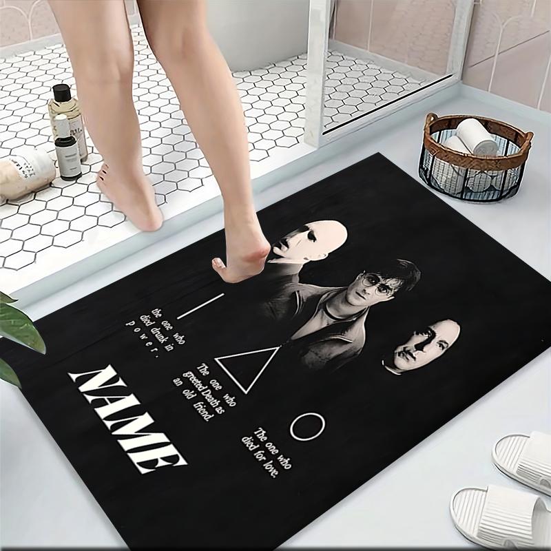 Custom Name Gryffindor Pride Fire Carpet Rug Customizable Soft Washable Anti-Slip Home Living Room Sofa Mats Personalized Rug. 090985