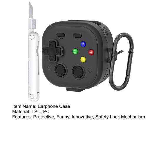 Чехол для наушников Galaxy Buds 4 Pro, Защитный чехол-переноска, Забавный дизайн игровой консоли, Жесткий чехол с брелоком для мальчиков, мужчин