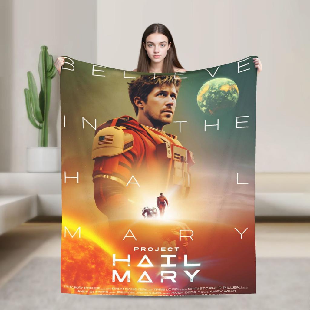 Ryland Grace Project Hail Mary Fan Concept Art Blankets Cozy Throw Blanket Spring Adults Girls Outdoor Picnic Bedspread