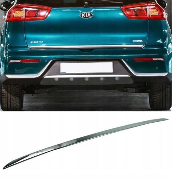 Kia NIRO - Chrome Trunk Trim - Tailgate Accent - Premium Car Rear Detail - Shine Enhancer . Tuning