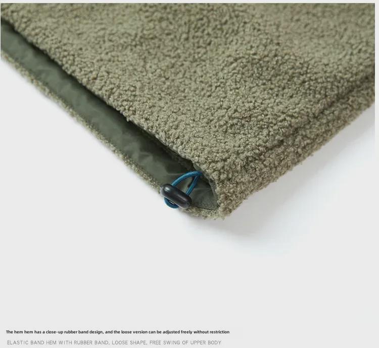 Мужская зимняя куртка-пуловер из флиса Teddy 76J61