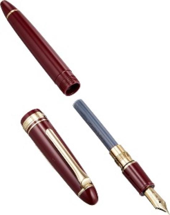 Sailor Profit Casual Fountain Pen Gold Trim Red Medium Nib 11-0570-430 with Converter