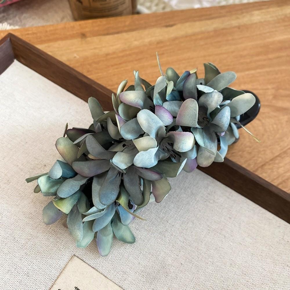 Colorful Hanfu Hair Clip Cloth Ponytail Holder Sweet Flower Hairpin Girls