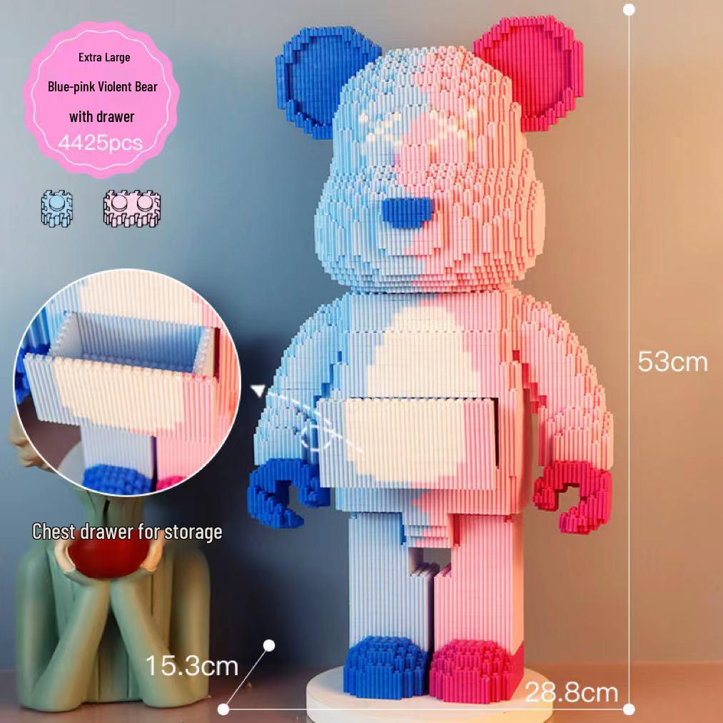 Совместимый Lego для девочек: Серия конструкторов «Злой Медведь» - Образовательные микро-конструкторы, соединяющиеся игрушки и подарки