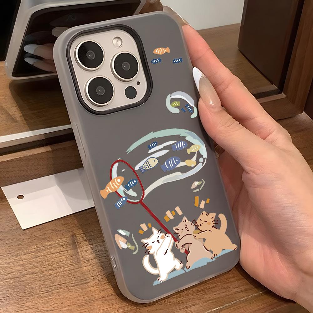 Расписной чехол для телефона для iPhone 15 11 13 14 для 15 16 Pro Max 12 13 16 Pro Милый Модный Смешной Чехол для телефона со шнурком Последние Рекомендации по самым продаваемым товарам
