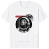 Laika USSR Funny Cartoon Dog T Shirt Hip Hop Harajuku Style Printed Men Clothing Tees Streetwear Hipster Loose Soft Tees Tshirt