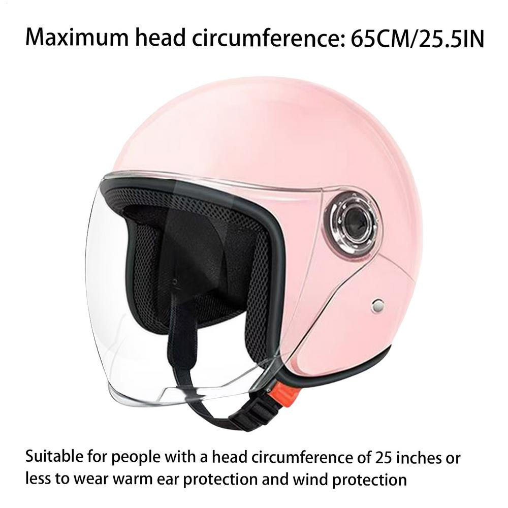Lightweight Motorcycle Helmet Half Face Moped Helmet Protective Gear With Visor For Women Men Adventure Outdoor Riding Scooter