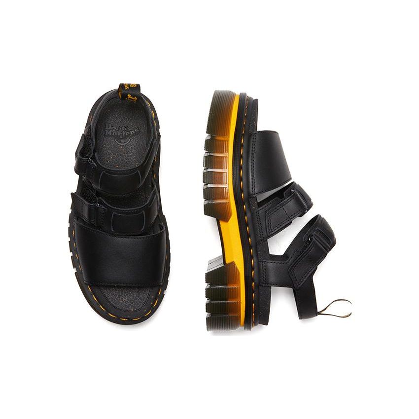 Сандалии Dr Martens Ricki на 3 ремешка Унисекс Черные 30579001