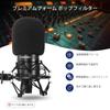 PhantAccy Поп-фильтр ветрозащита для Audio-Technica AT2020, AT2035, AT2040, AT2050, ATR2500, ATR2500X, AT4040. Поролоновая ветрозащита для микрофона от взрывных согласных