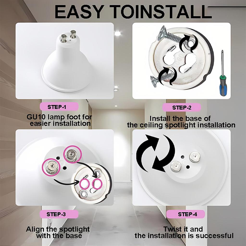 Светодиодная лампа GU10 RGB с регулируемой яркостью 5 Вт, умный регулируемый декоративный прожектор, управление через приложение, украшение, жизнь для домашнего освещения спальни