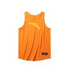 Basketball Series Solid Color Logo Round Neck Comfortable Breathable Casual Basketball Vest Men Tops Sweet-Orange 952511101-3