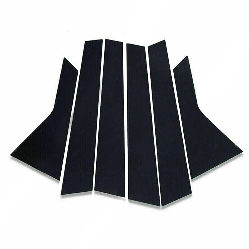 6Pcs Car Pillar Posts Window Molding Cover Trims Decoration Glossy Black Stickers Styling For Mazda CX-30 202-2023