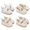 Baby Girls Shoes Embroidered Pattern Bowknot Decoration Kids Shoes
