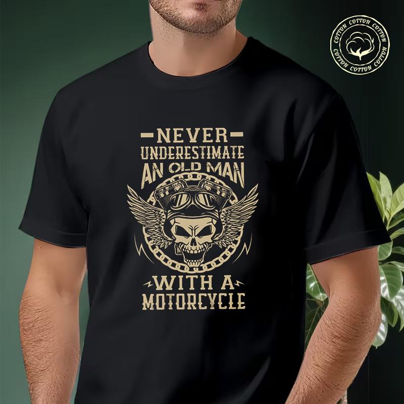 Shirt Cotton Casual T-shirts Motorcycle Riding Vintages Skull Mens Summer Moto Cycling Sportswe