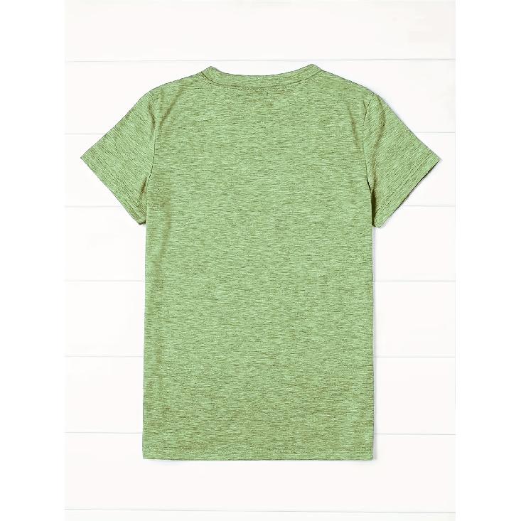 Fashionable ladies' elegant style, simple artistic letter combination gift print pattern, round neck3Short-sleeved shirt T Shirts for women in