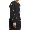 adidas Свитшот с мульти-логотипом FW22, с круглым вырезом, свободный, комфортный, повседневный, спортивная одежда, пуловер, топ, мужской, черный, HN8982