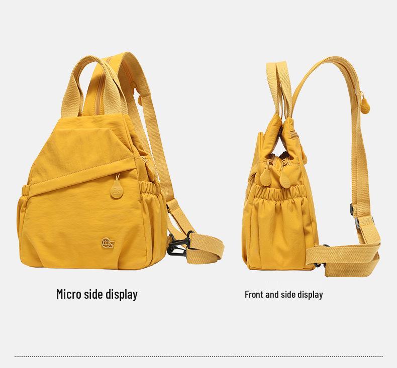 Женский модный легкий водонепроницаемый рюкзак 2025: Повседневная спортивная и дорожная многофункциональная нагрудная сумка