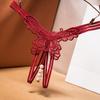 Женские сексуальные трусики-бабочки, женское нижнее белье с открытой промежностью, женское эротическое белье с бисером, секс-стринги с блестками, стринги с низкой талией