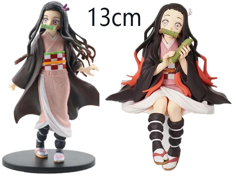 Demon Slayer Tanjiro Zenitsu Nezuko PVC Action Figure Model Set