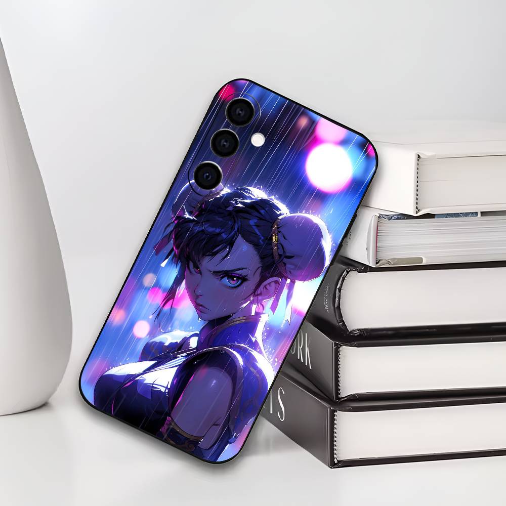S-Street Fighter Чун Ли Чун Ли Чехол для телефона Силиконовый Мягкий Для Samsung Galaxy A73,A72,A71,A70,A53,A52,A51