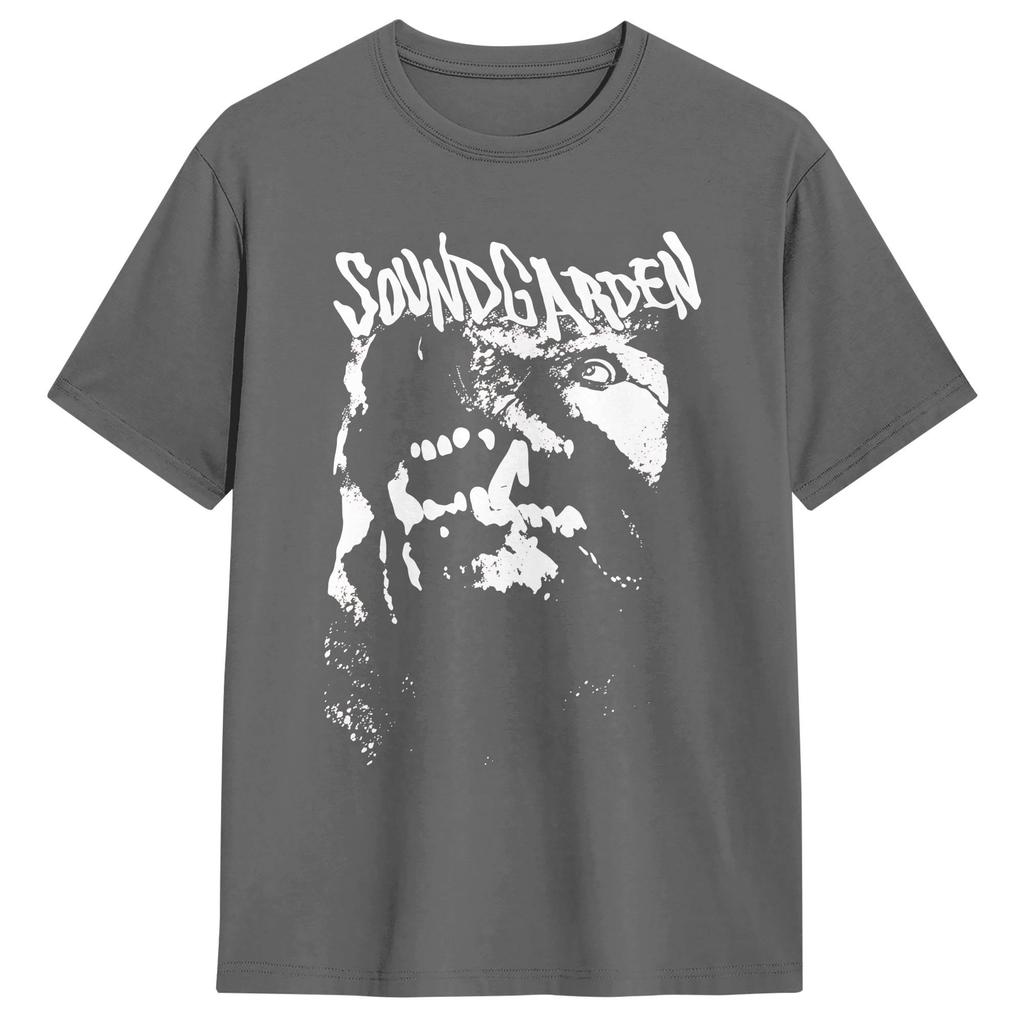 Soundgarden Rock Band T Shirt Summer 100 Cotton T Shirts For Mens Trending Loose Tee Shirt ShortSleeve Classic Clothing