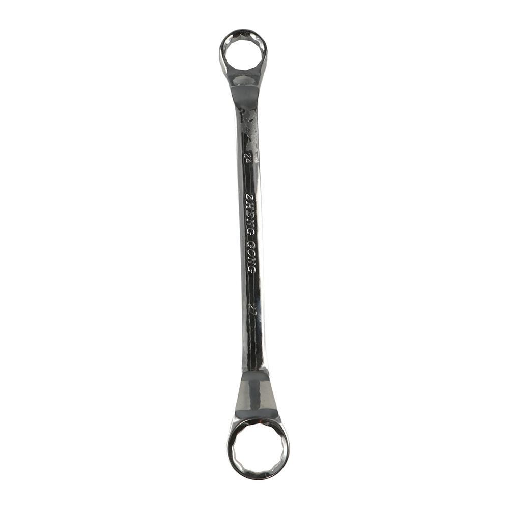 Chrome  Steel Offset Ring Spanner 45-Degree Torx Spanner Double Box End Wrench  Workshop