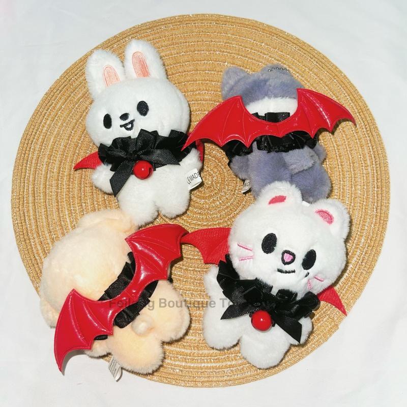 StrayKids 10cm stuffed plush toy Halloween funny demon red wing clothes stuffed animal backpack pendant personalized gift