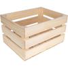 Caisse En Bois Naturel - Creative Deco - 40 X 30 X 23 Cm - Rangement Bois - Vintage - Cagette En Bois
