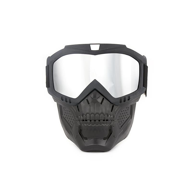 Vintage Face Mask Goggles Unisex Personalized Horror Halloween Skull Motorcycle Retro Goggles