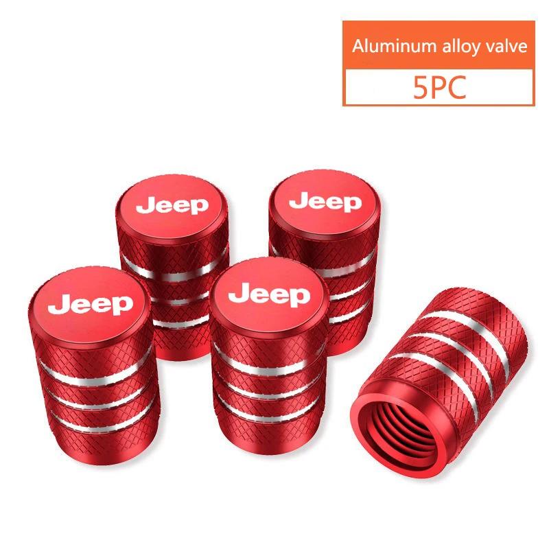 Luxury Metal Car Tire Valve Cover Anti-Theft Accessories for Jeep Grand Wagoneer Wagoneer Commander WL WK2 Patriot AKS1