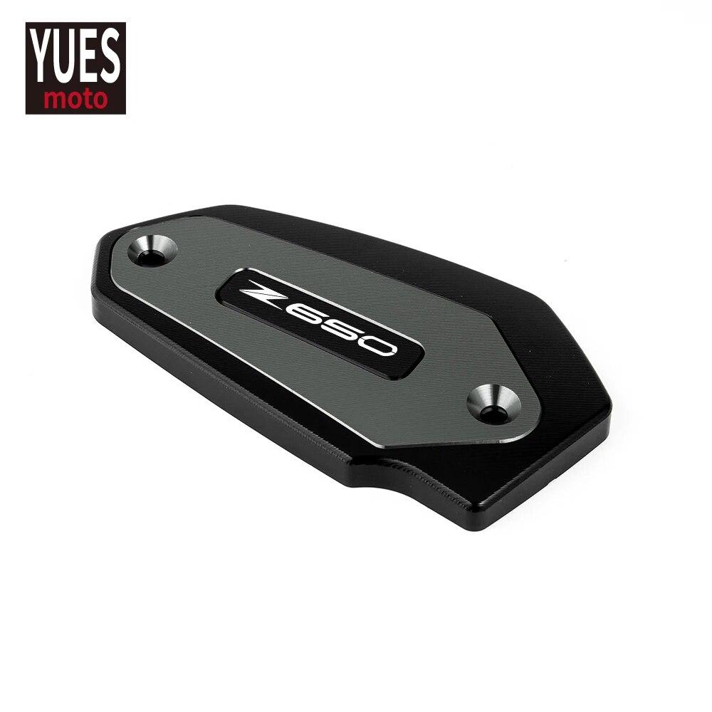 Motorcycle Accessories Front & Rear Brake Fluid Cylinder Master Reservoir Cover Cap For Kawasaki Z650 2017 2018 Universal