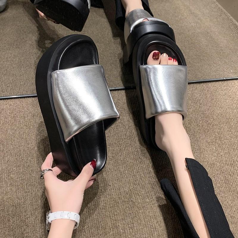 Мода 2024 года, легкие тапочки на платформе, женские, супер мягкие, нескользящие, пляжные, женские, удобные, для пар, для помещений, для душа