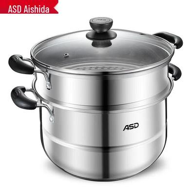 ASD 26см Трехъярусная пароварка из нержавеющей стали