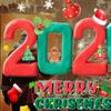 Christmas Glass Stickers 2026 Number Blessings Electrostatic Design Waterproof New Year Decal Festive Decoration