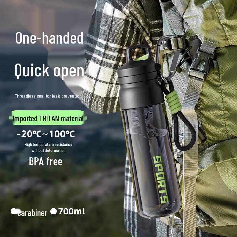 LINGCHEN LICHEERS Ritan 304L SS Dual-Drink Sports Bottle