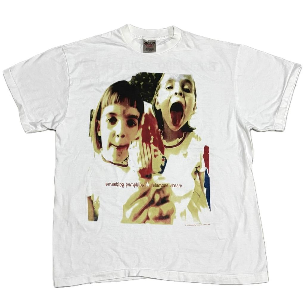 Винтажная футболка Smashing Pumpkins Siamese Dream 1993 года 90-х с одинарной строчкой Мужские Женские Футболки Топ РЕПРИНТ