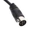 6 Pin DIN Cable Male to Male Plug and Play Sound Signal Connection DIN Extension Cord for Digital Device
