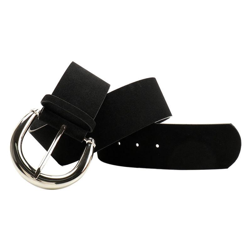 Womens Chic Faux Leather Belt With Alloy Buckle For Summer Fashion