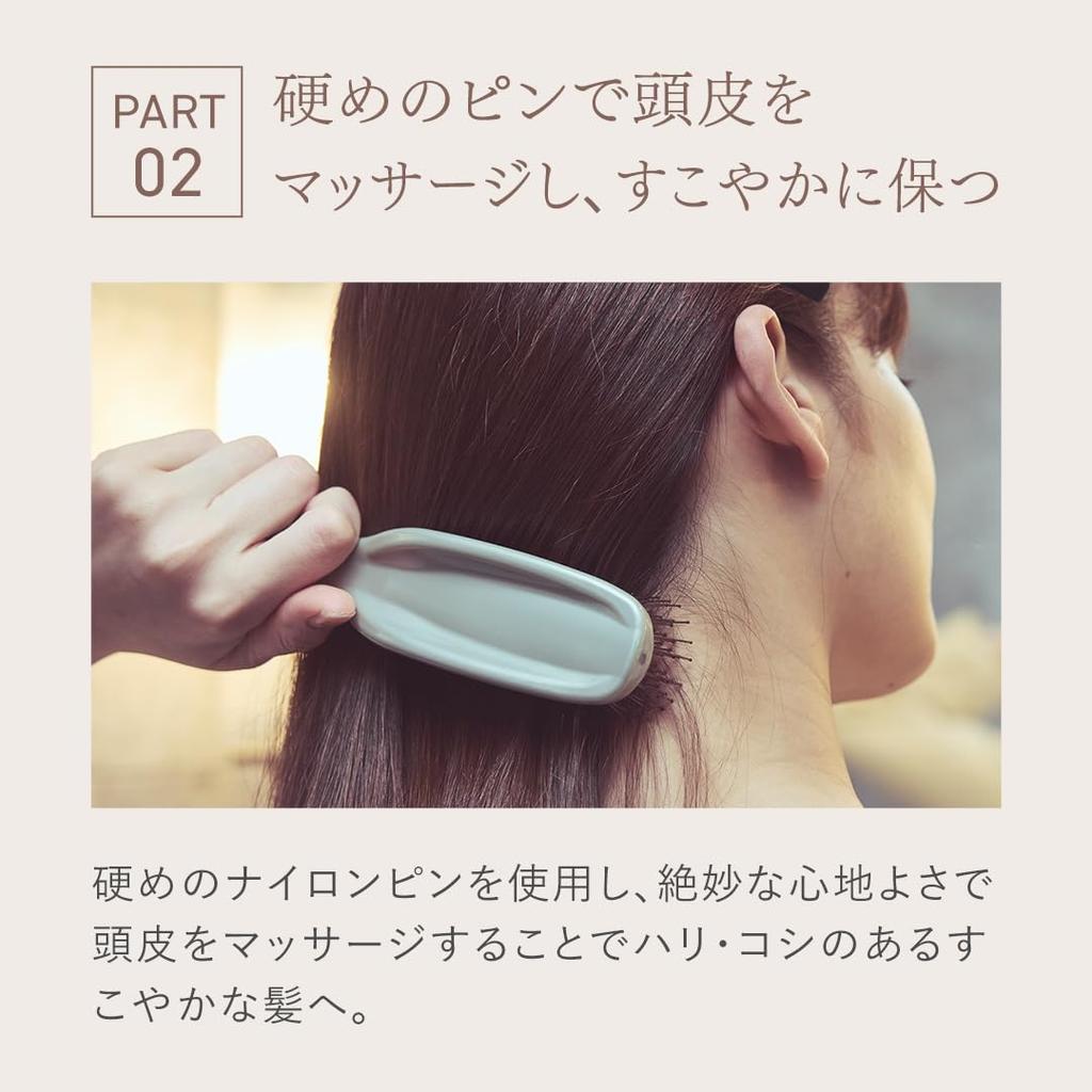 AKNIR Rinka Шампунь-щетка для волос Роза x Сандаловое дерево Подарочная коробка