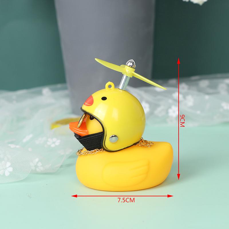 Car Bicycle Decorate Lovely Small Yellow Duck With Sound Helmet Outdoor Sports