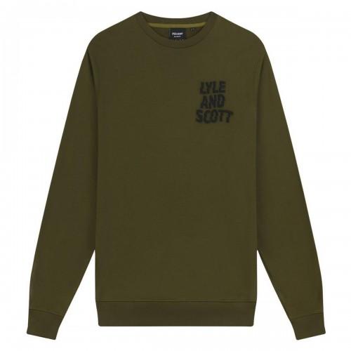 Lyle & Scott Mens Ripple Logo Crew Neck Sweatshirt