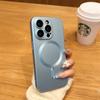 Luxury Magsafe Wireless Charge Phone Case For iPhone 15 14 13 12 11 Pro Max Soft Magnetic Black Shockproof Silicone TPU Cover
