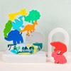 Dinosaur Balance Boat: Wooden Stacking Blocks for Early Learning & Intellectual Development