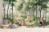 Children's photo wallpaper forest and its inhabitants M141 200x135