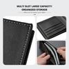 BQTT3 Leather Car Short Men Wallet Purse With Card Holder License Accessories For KIA K5 K2 Optima Soul Spectra Niro Cadenza Sephia