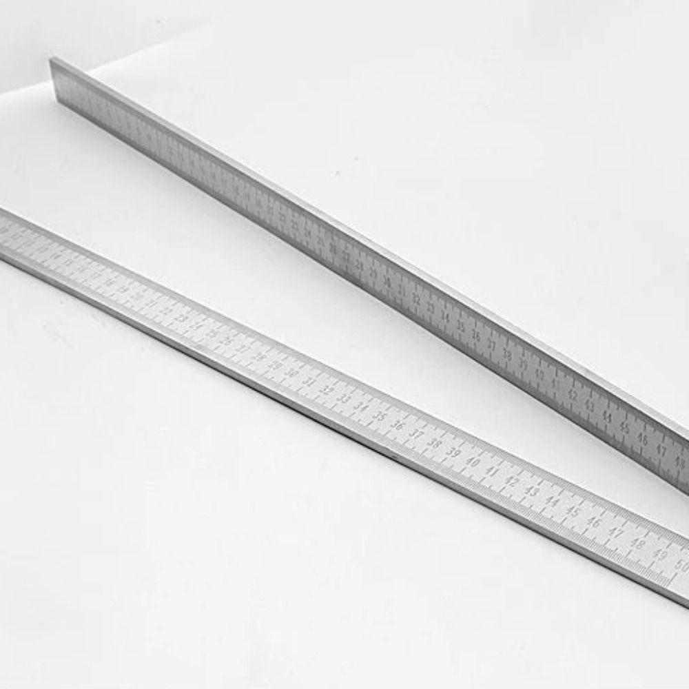 Thickened Forging Stick Ruler Dual-Scale Measuring Tool Durable Stainless Steel Ruler Student